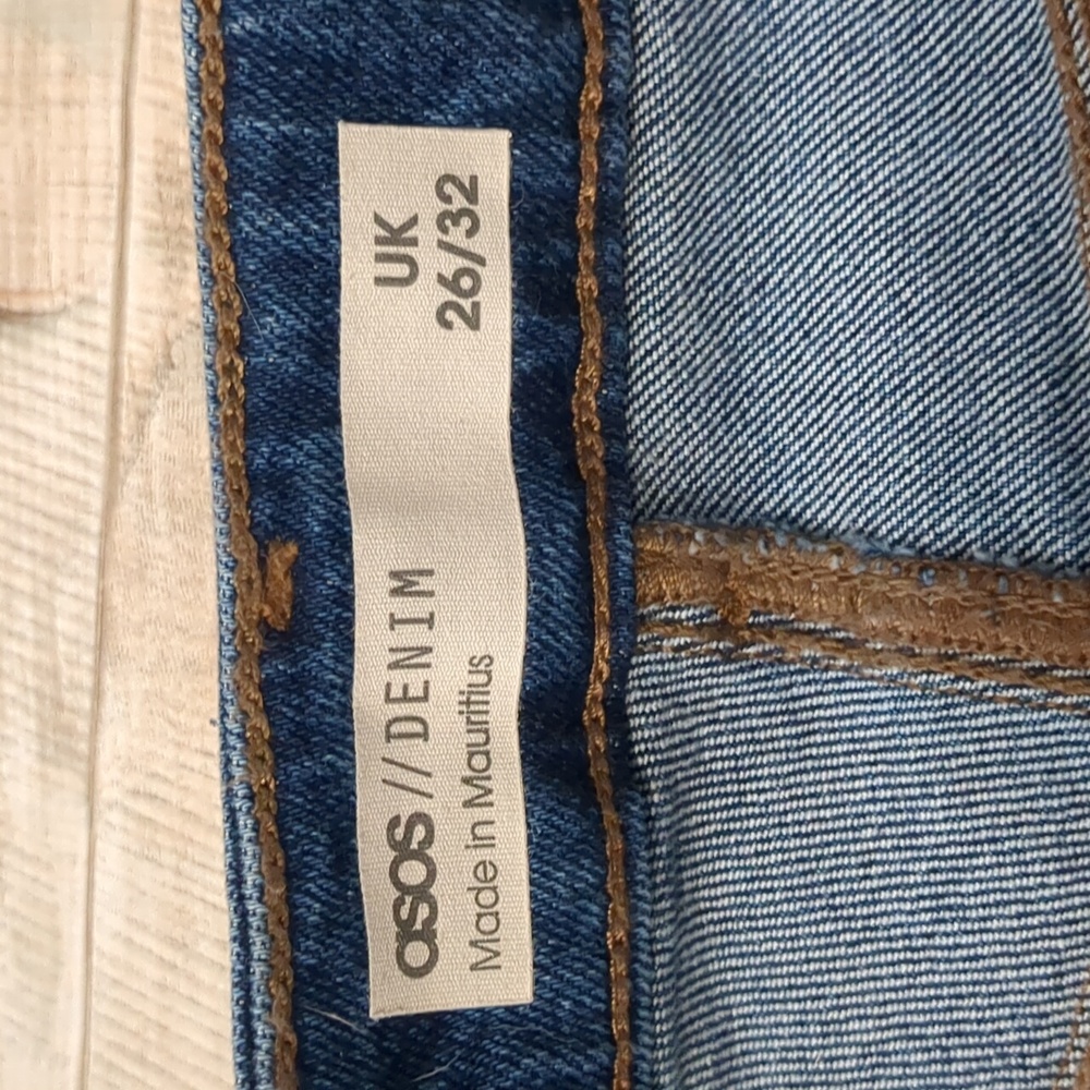 NWT Asos raw hem super high rise jeans - Picture 3 of 10